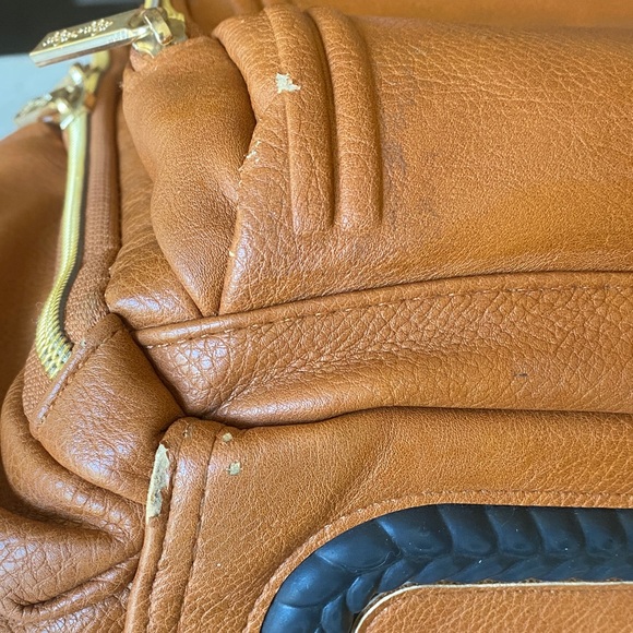 Itzy Ritzy Brown Leather Backpack - Picture 11 of 16